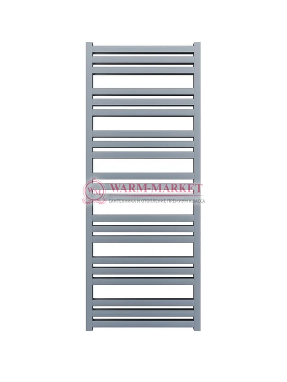 Mandarino Quadrata 500х1200 - цветной полотенцесушитель из анодированного алюминия, модель 21/101