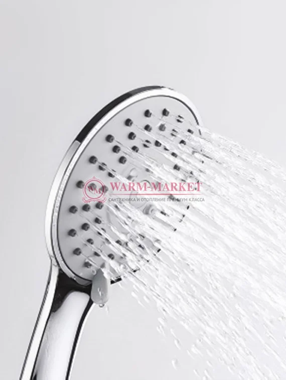 Встраиваемый комплект для душа с верхней душевой насадкой и лейкой черный А14031-Bl