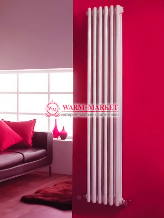 Вертикальный трубчатый радиатор Dia Norm 3180 трехтрубный, нижнее центральное подключение