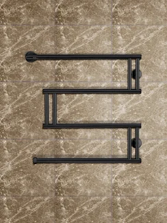 High-Tech Black - черный полотенцесушитель из нержавеющей стали