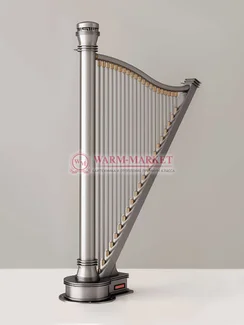 Дизайнерский полотенцесушитель из матовой полированной нержавеющей стали Adagio Carisa