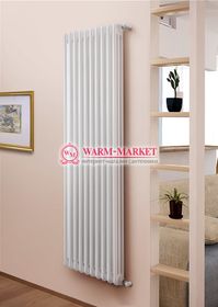 Purmo Delta Lazerline 3180 - вертикальный радиатор 10 секций, трехтрубный с боковым подключением