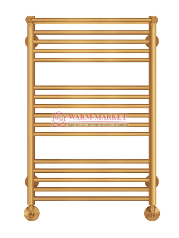 Аврора П16-3 - водяной полотенцесушитель с полкой, нижнее подключение, цвет бронза