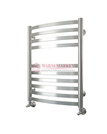 Авиэль - водяной полотенцесушитель с нижним подключением, белый