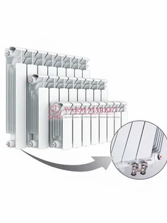 Rifar Base VR 500 - биметаллический радиатор с нижним правым подключением