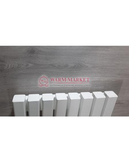 Steel V 40х40 500 - вертикальный трубчатый дизайн-радиатор, 13 секций