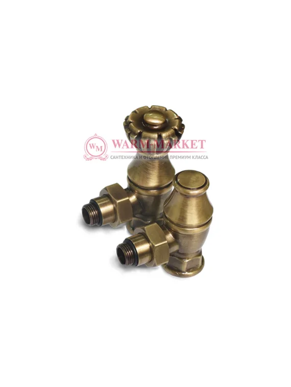Комплект для подключения радиатора Liberty угловой, бронза