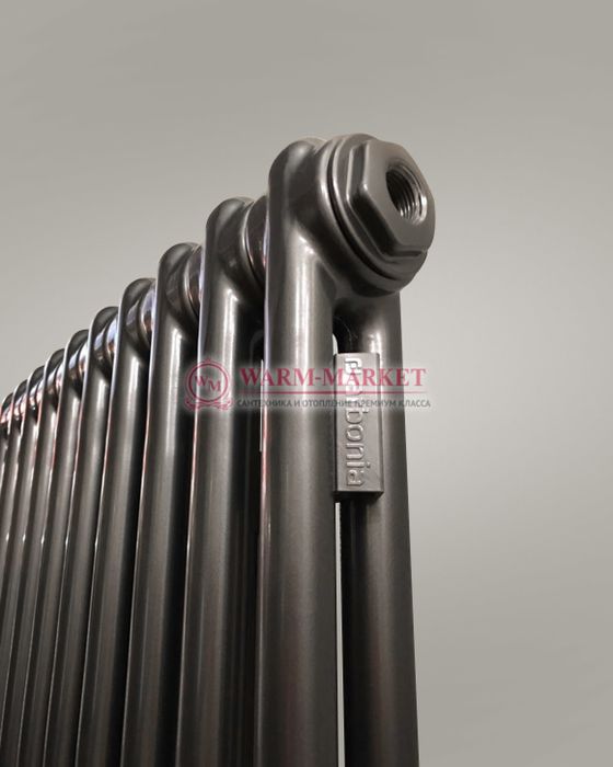 Вертикальный трубчатый радиатор Arbonia 21800 мм высотой, двухтрубный №12 боковое подключение в цвете антрацит | Фото 3