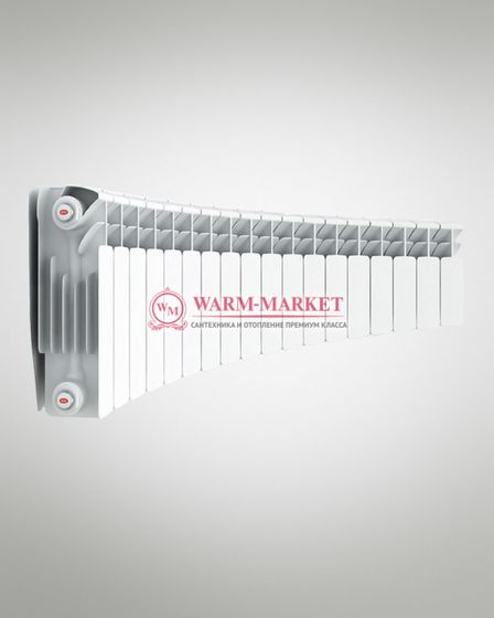 Rifar Base Flex 200 - биметаллический радиусный радиатор с боковым подключением