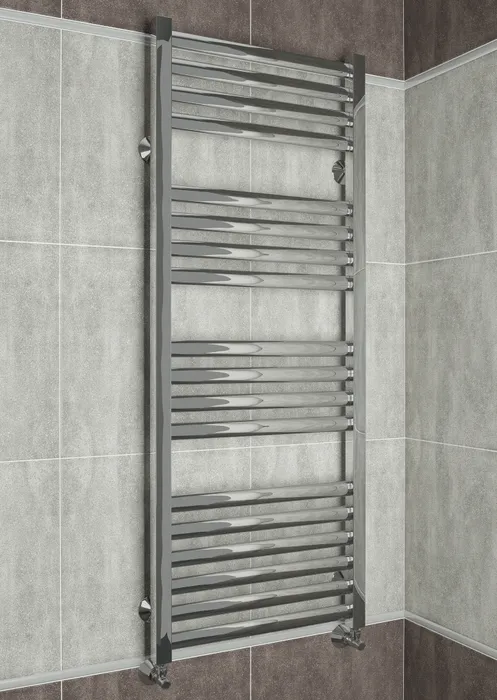 Greta  - водяной дизайн полотенцесушитель с квадратными вертикалями. | Фото