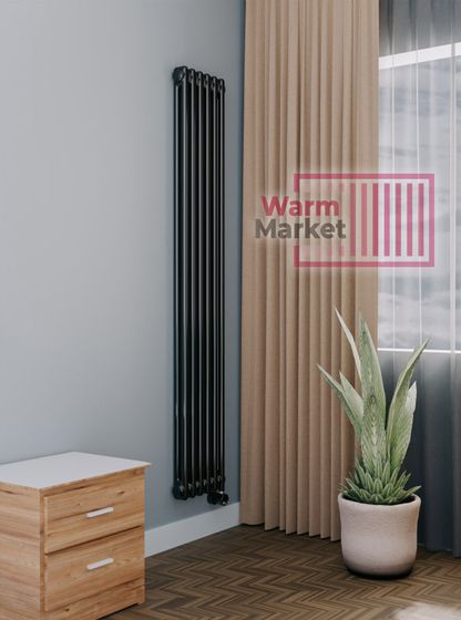 Axxinot Sentir Electric 2180 - электрический вертикальный двухтрубный трубчатый радиатор высотой 1800 мм