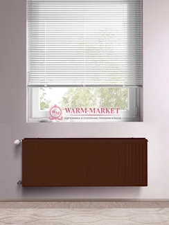 Dia Norm Compact С 21s, высотой 500 мм - панельный радиатор с боковым подключением коричневого цвета