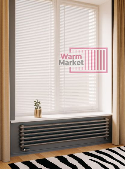 Axxinot Sentir Z 2190 - стальной двухтрубный радиатор шириной 1900 мм, нижнее разнесенное подключение