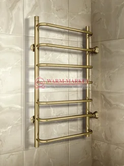 Полотенцесушитель Warmer B Standart 700х400х500 - 7 перекладин  с боковым подключением, античная бронза
