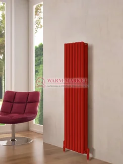 Вертикальный трубчатый радиатор KZTO Garmonia А25 V2 высотой 1534 мм напольного исполнения