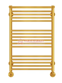 Аврора П16-3 - водяной полотенцесушитель с полкой, нижнее подключение, цвет золото