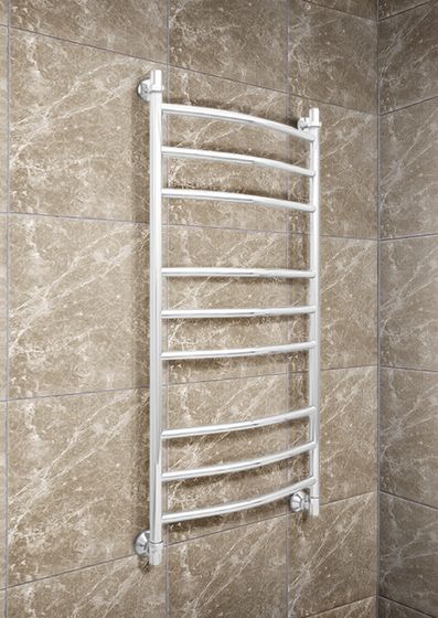 Galant - водяной полотенцесушитель из нержавеющей стали белого цвета