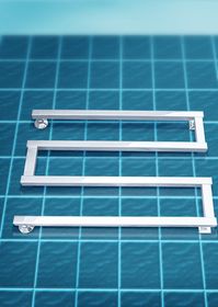 Optima White  - белый полотенцесушитель с боковым подключением квадратный профиль