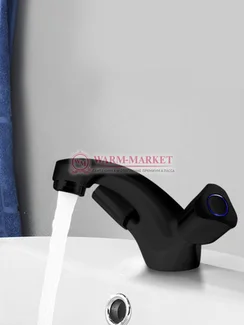 Смеситель для раковины черный Amper 2903-Bl