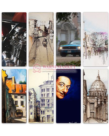 Электрический дизайн-конвектор Chinook Electro шириной 300 мм