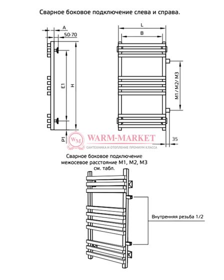 Полотенцесушитель ArtofSpace Cube