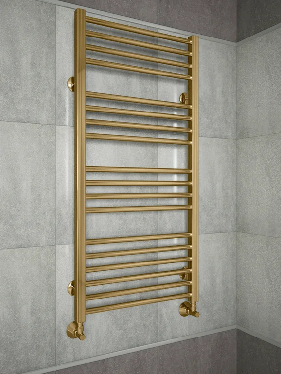 Sicilia Bronze - бронзовый полотенцесушитель с квадратными вертикалями. Бронза.