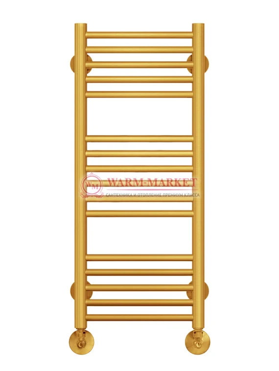 Аврора П16-1- водяной полотенцесушитель, нижнее подключение, цвет золото