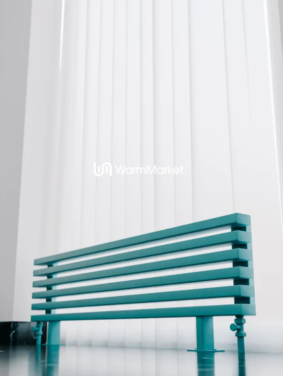 Bareng Select ZN 1000 - напольный трубчатый радиатор шириной 1000 мм, нижнее разнесенное подключение