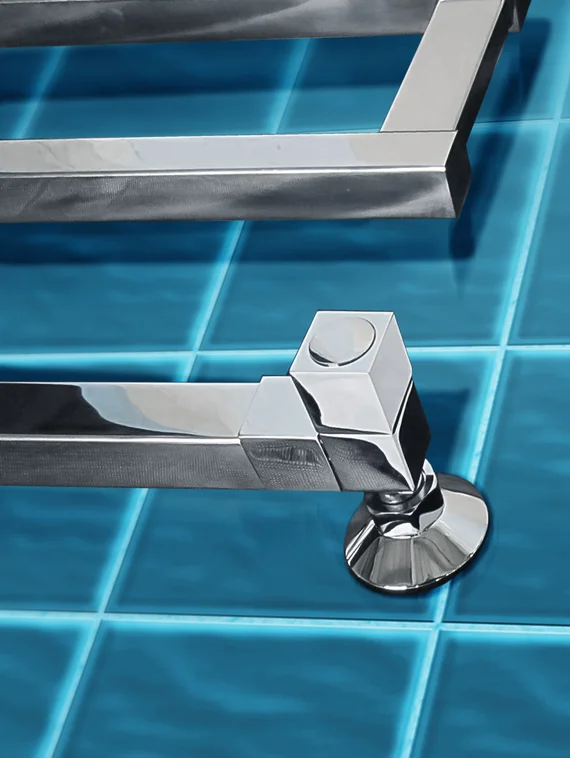 Optima - дизайн полотенцесушитель с боковым подключением