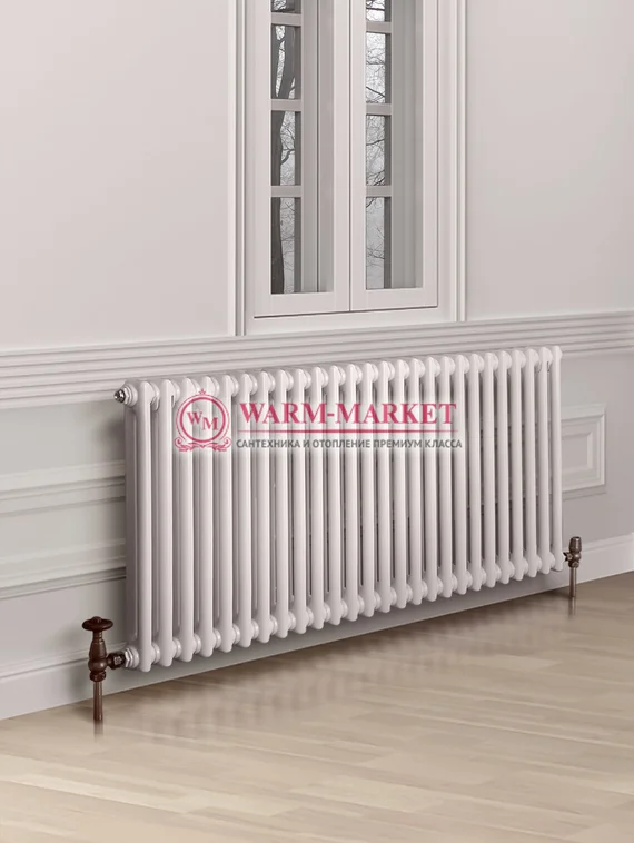 Трубчатый радиатор Dia Norm 2057-32 секций, двухтрубный с боковым подключением.