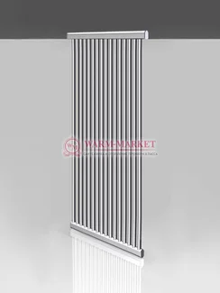 Sirius - водяной дизайн-полотенцесушитель из нержавеющей стали (круглый коллектор)