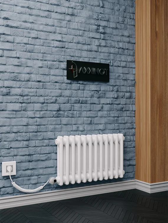 Axxinot Sentir Electric 2037 - электрический двухтрубный трубчатый радиатор высотой 370мм