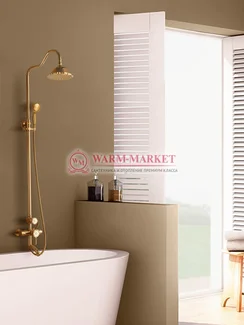 Душевой релинг ZORG A 102DS-BR в стиле Antic, бронза