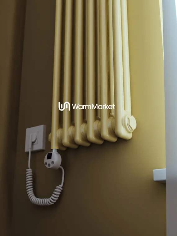 Bareng Softy Electric 2120 - электрический вертикальный двухтрубный трубчатый радиатор высотой 1200 мм