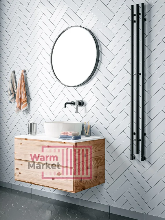 Axxinot Ture 3 - узкий водяной дизайн полотенцесушитель из нержавеющей стали