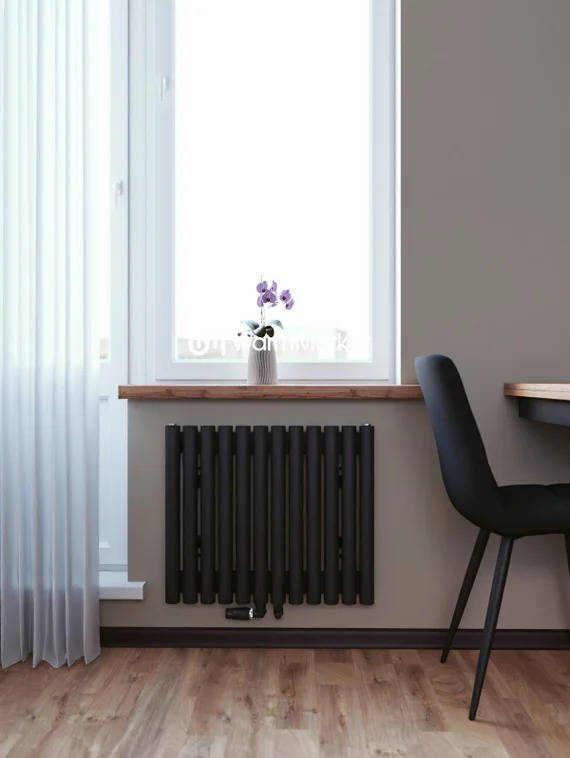 Bareng Monte V 600 - вертикальный трубчатый радиатор высотой 600 мм, нижнее центральное подключение