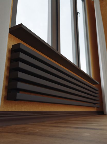 Bronto Plex Z - горизонтальный трубчатый радиатор шириной 1750 мм, нижнее разнесенное подключение