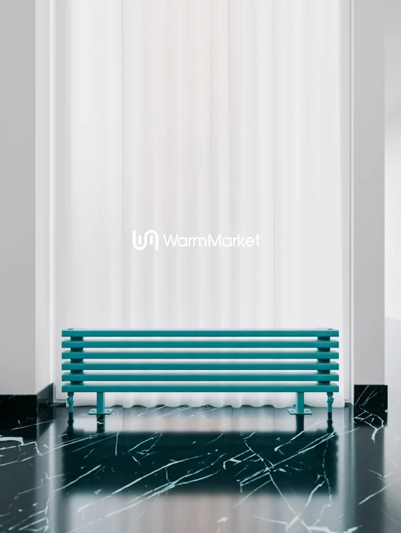 Bareng Select ZN 1250 - напольный трубчатый радиатор шириной 1250 мм, нижнее разнесенное подключение