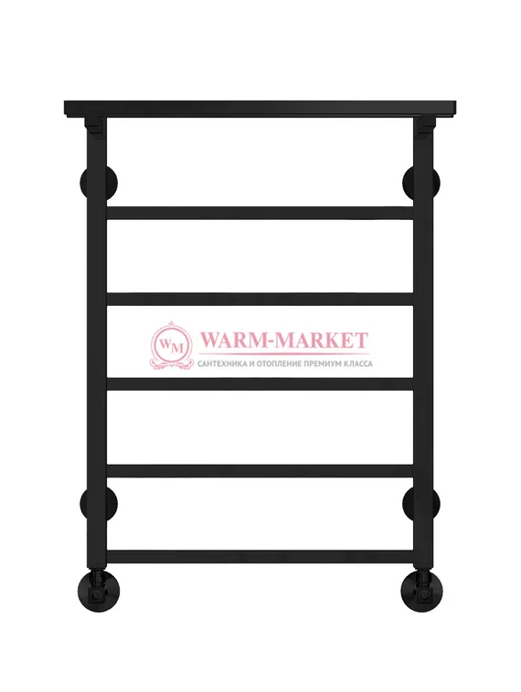 Контур П6-3 - водяной полотенцесушитель с полкой, нижнее подключение