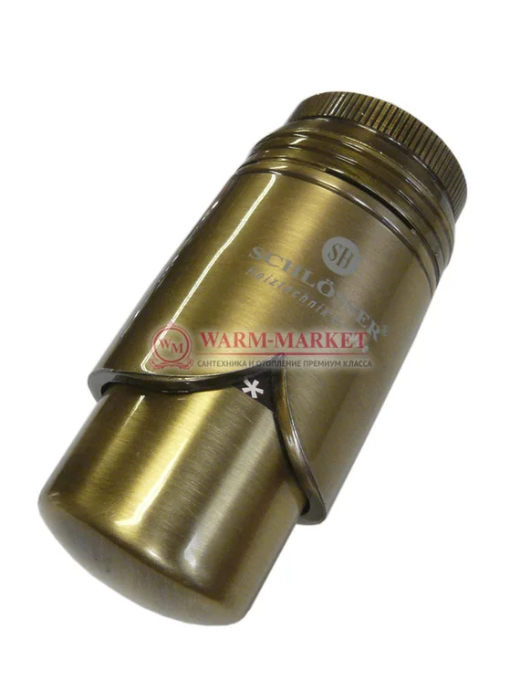 Термостатическая головка RTL Brillant Античная латунь