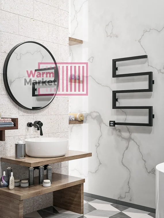 Axxinot Lurosa E - змеевидный электрический дизайн полотенцесушитель из нержавеющей стали