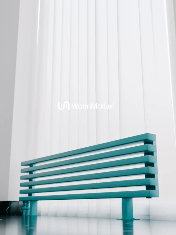 Bareng Select ZN 2500 - напольный трубчатый радиатор шириной 2500 мм, нижнее левое подключение