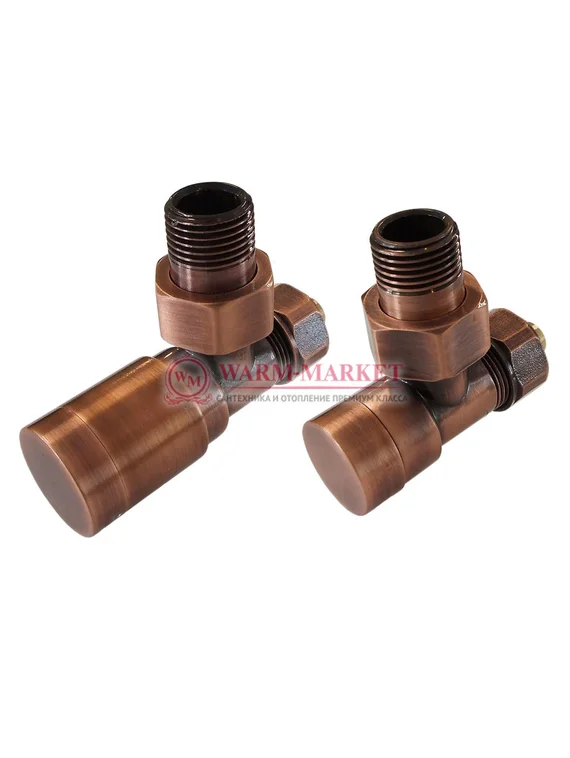 Комплект клапанов с ручной регулировкой Elegant 6042 Античная Медь