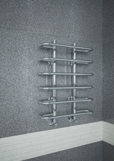 Sahara E - электрический полотенцесушитель с закругленными перекладинами.