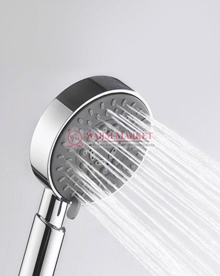 Встраиваемый комплект для душа с верхней душевой насадкой и лейкой черный А16028-Bl Thermo