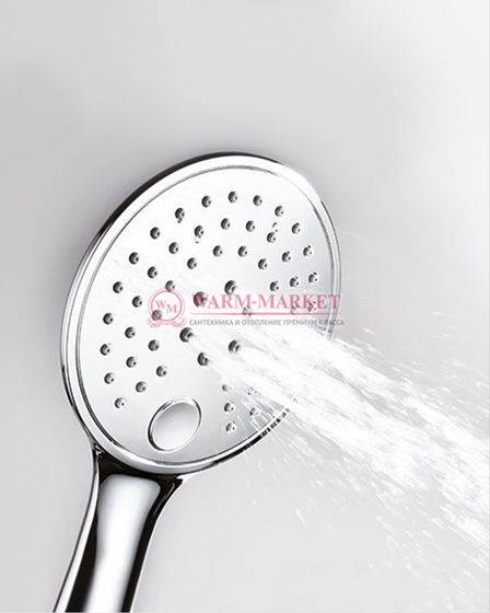 Встраиваемый комплект для душа с верхней душевой насадкой и лейкой черный A14130-Bl