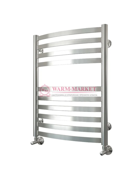 Авиэль - водяной полотенцесушитель с нижним подключением, цвет золото