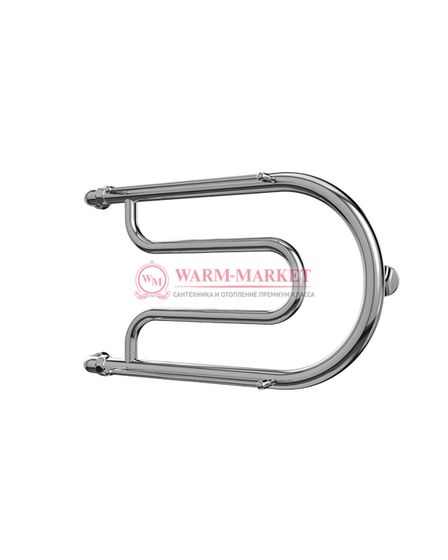 Фокстрот 2 - водяной полотенцесушитель, боковое подключение, черный