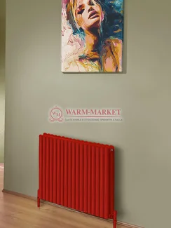 Трубчатый радиатор KZTO Garmonia А40 V2 высотой 534 мм напольного исполнения