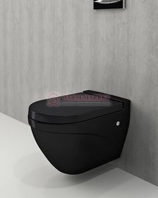 Унитаз подвесной Bocchi Taormina черный матовый
